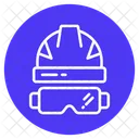 Helmet And Glasses Helmet Glasses Icon