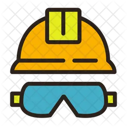 Helmet  glasses  Icon