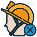 Helmet Head Wrong Icon