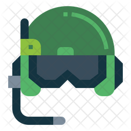 Helmet Soldier Icon - Download In Flat Style