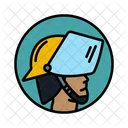 Helmet With Visor Helmet Visor Icon