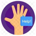 Non Verbal Communication Help Hand Symbol