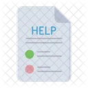 Help And Support File Document Icon