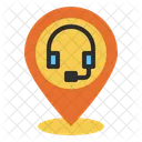 Customer Service Pin Location Icon