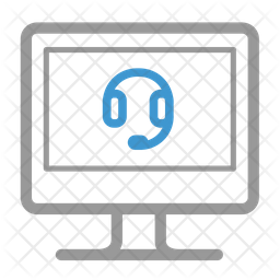 Help desk Icon - Download in Colored Outline Style