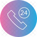 Help Line Call Hours Icon