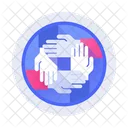 Helping Hand Charity Donation Icon