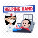 Helping Hand Caretaker Nurse Icon
