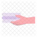 Helping Hand Offering Folded Clothes  Icon