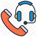 Call Center Customer Support Emergency Service Icon
