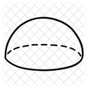 Transparente Forma Hemisferio Ícone