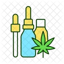 Hemp Oil Drops Icon
