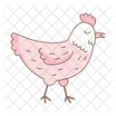 めんどり、鶏、鳥 アイコン