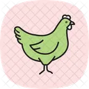 암탉 새 농장 아이콘