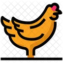 Spring Hen Chicken Icon