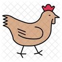 Hen Chicken Farm Icon