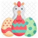 Hen Egg Easter Icon