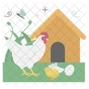 Hen Rooster Baby Hen Icon