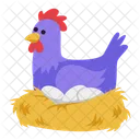 Hen Chicken Animal Icon