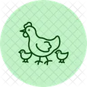 Hen With Chicks Hen Chicks Icon