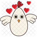 Hen With Love  Icon
