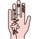 Henna Hand  Icon