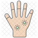 Henna Hands Lineal Color Icon Icon