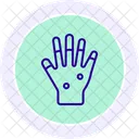 Henna Hands Line Icon Icon