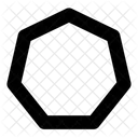 Heptagon Shape Geometry Icon