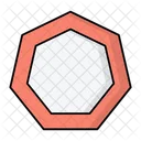 Heptagon Shape Geometry Icon