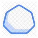 Heptagone Forme Dessin Icon