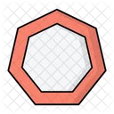 Heptagono Forma Geometria Icono