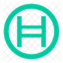 Hedera Criptografado Cripto Ícone