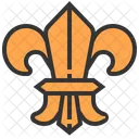 Heraldic Fleur De Lis Flower Icon
