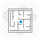 Herausforderungen Problemlosung Labyrinth Symbol