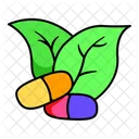 Herbal Pill Drug Icon