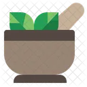 Herbal Bowl Leaf Icon