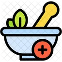 Herbal Healthcare And Medical Pestle Icon