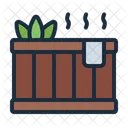 Herbal Bath Purification Wooden Hot Bath Icon