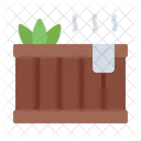 Herbal Bath Purification Wooden Hot Bath Icon