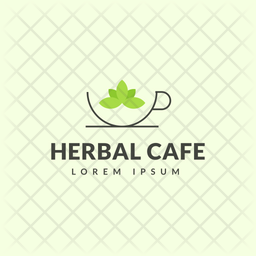 Herbal Cafe Logo Icon