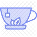 Herbal Tea Duotone Line Icon Icon