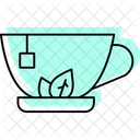 Herbal Tea Color Shadow Thinline Icon Icon