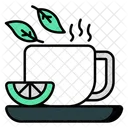 Teacup Herbal Tea Lemon Tea Icon