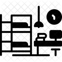 Herberge Wohnheim Studentenwohnheim Symbol
