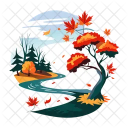 Herbstlandschaft  Symbol