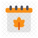 Herbst Kalender Datum Symbol