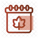 Herbst Kalender Datum Symbol