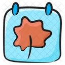 Herbstsaison Kalender Planer Symbol