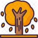 Herbst Garten Blatt Symbol